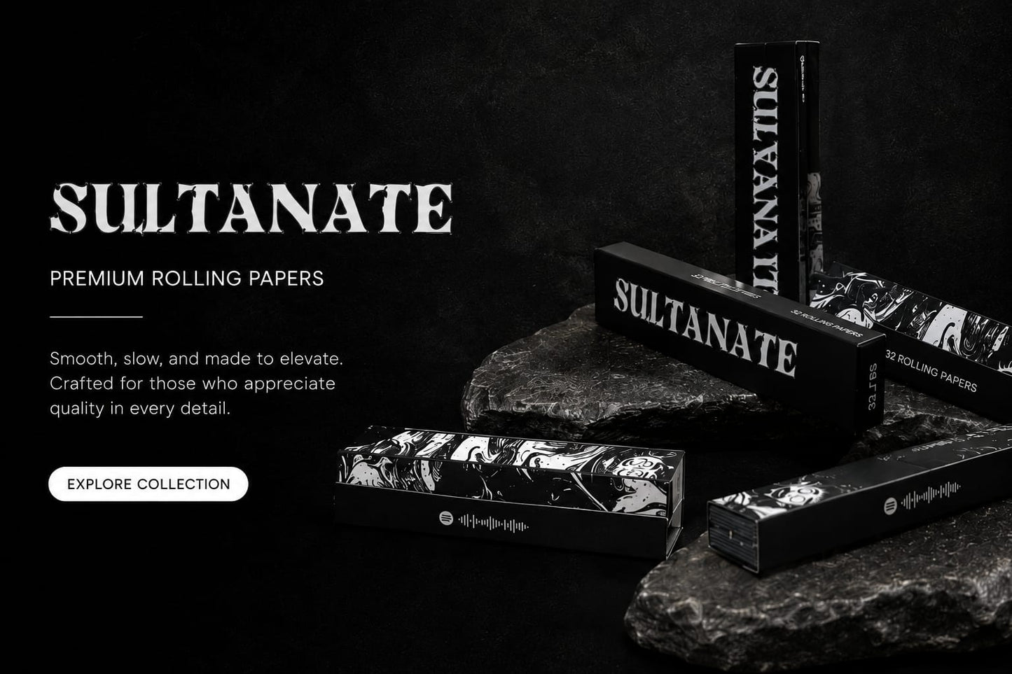 SULTANATE Rolling Papers by Siyaahi (Pack of 4)