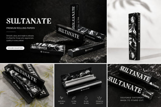 SULTANATE Rolling Papers by Siyaahi (Pack of 4)